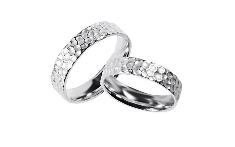 45322+45323-wedding rings, gold 750